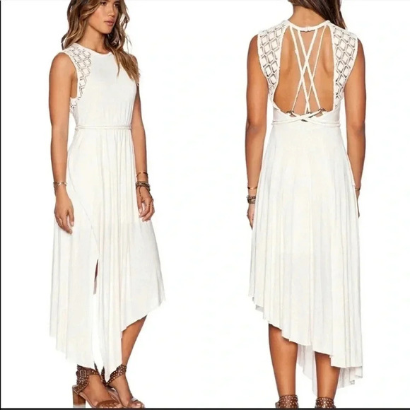 Free people afternoon delight asymmetrical dress - Picture 1 of 11